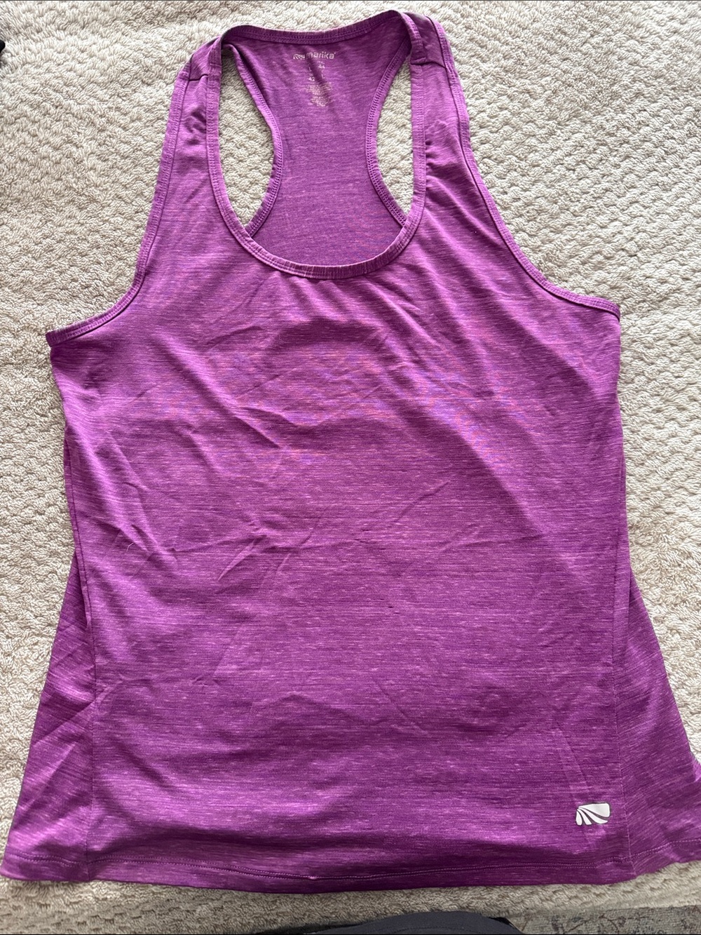 Marika Purple Racerback Tank Top